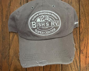 Czapka bejsbolówka Bush's RV Strapback Hat w stylu vintage z lat 90., minimalistyczna i niestrukturalna