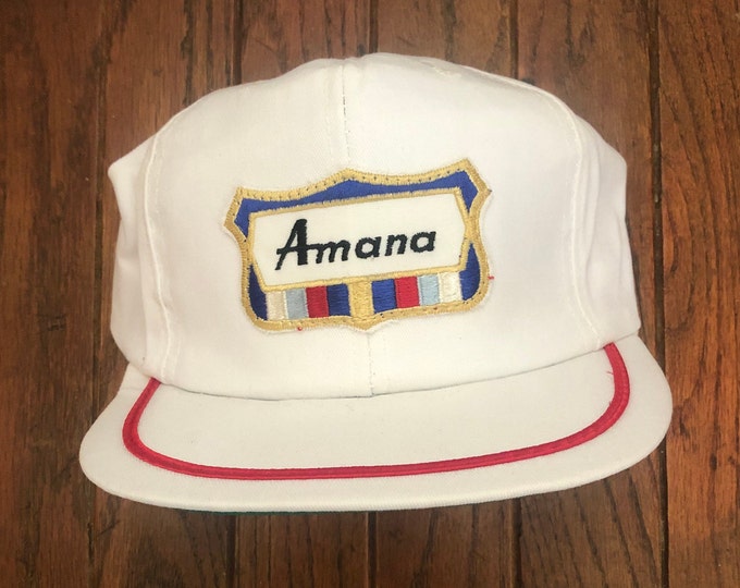 Vintage Amana Strapback Hat Baseball Cap Made in USA - Etsy