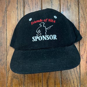 Vintage 90s Rifle Assoc Friends NRA Strapback Hat Baseball Cap