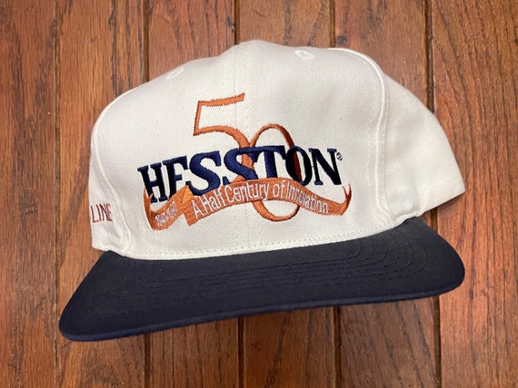 Vintage 90s Hesston 50th Strapback Hat 