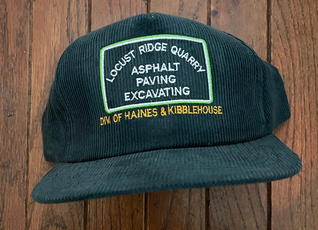 Vintage Corduroy Locust Ridge Quarry Snapback Hat Baseball Cap - Etsy