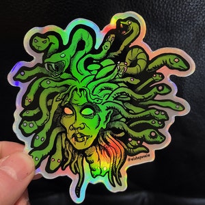 Medusa Holographic Sticker