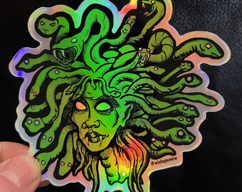 Medusa Holographic Sticker