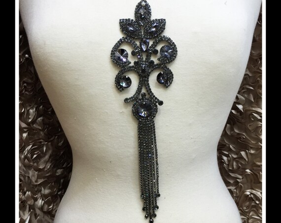Vintage Rhinestone Applique (Silver, Gold, Rose Gold, Black) #0527