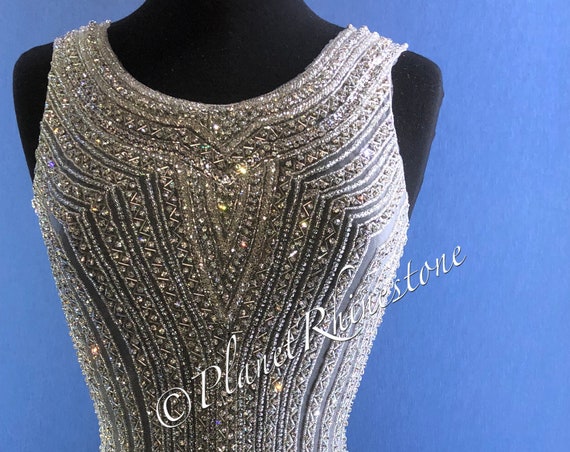 Natalie Crystal Beaded Bodice