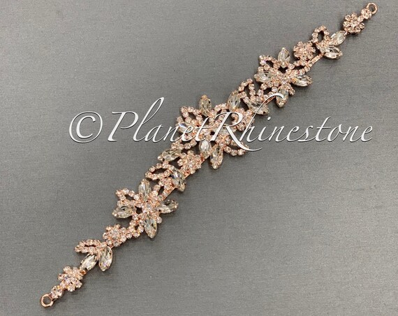 Rose Gold Crystal Applique #AS-23