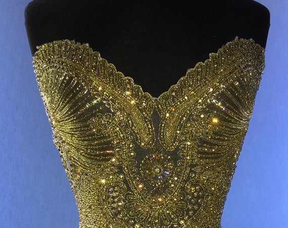 Anna Rhinestone Beaded Bodice #F224