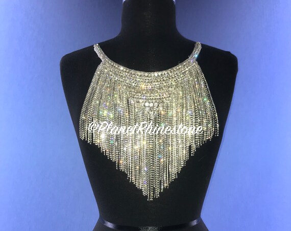 Blair Crystal Neckline Applique