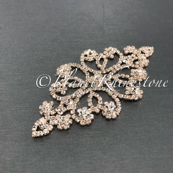Rose Gold Crystal Applique #AS-19