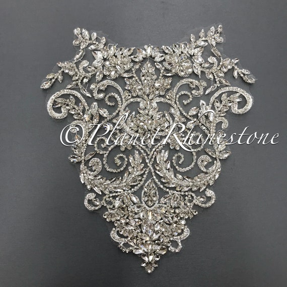 Crystal Lace Applique Pair #LA-4