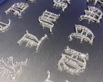 Rhinestone Letters | Old English Alphabet