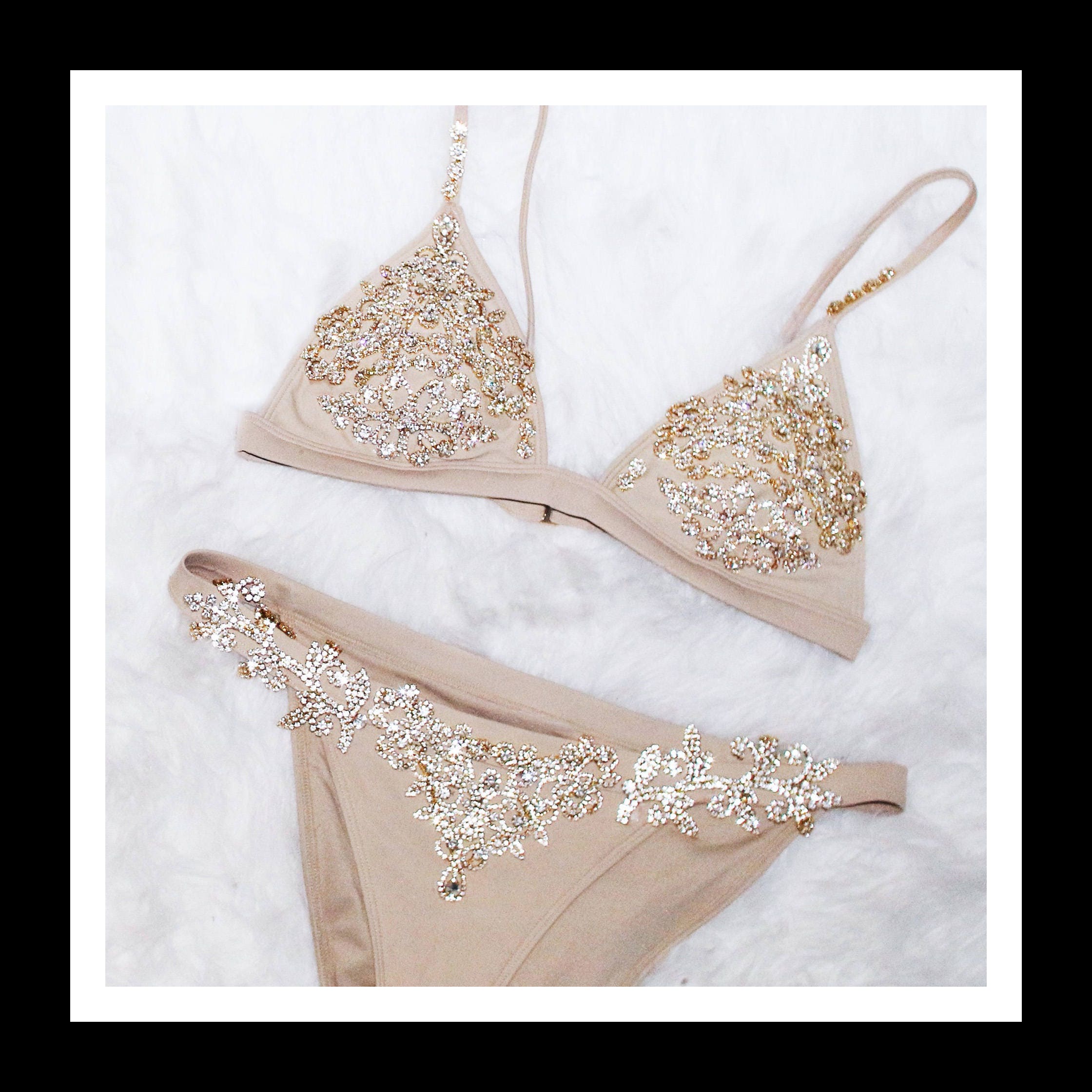rhinestone bikini
