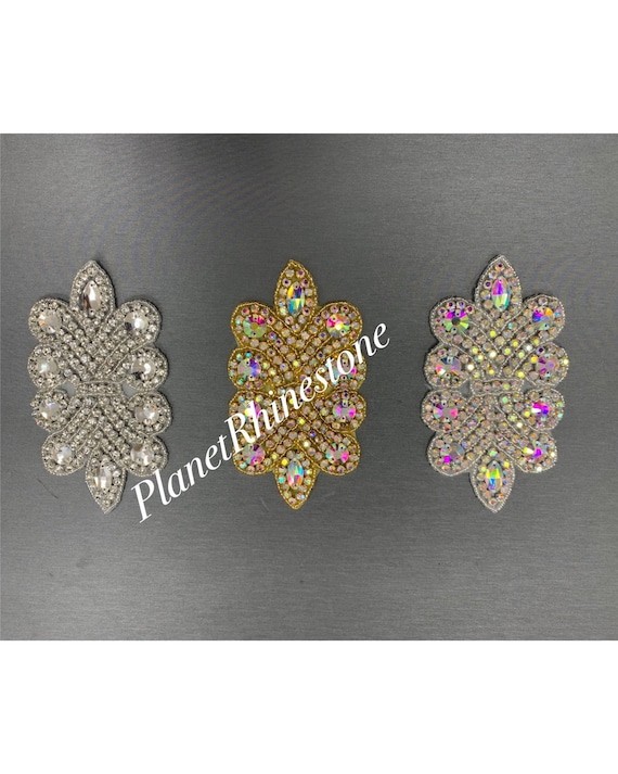Iron on crystal applique