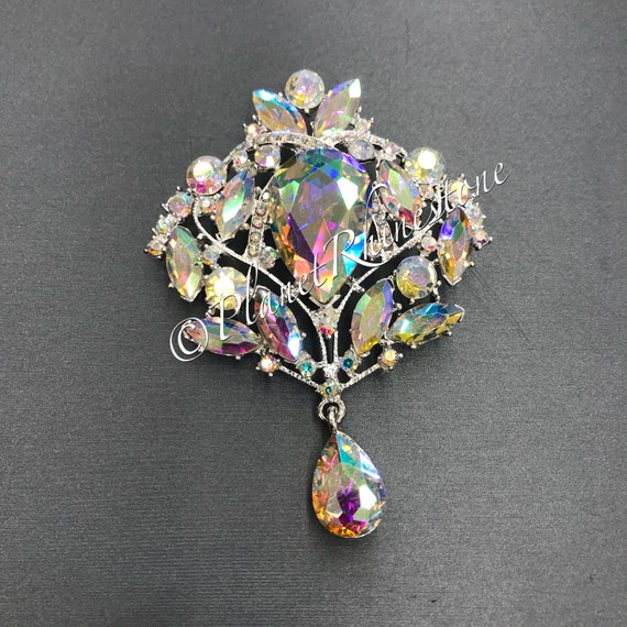 AB Vintage Rhinestone Brooch #BR-1
