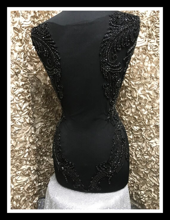 Rhinestone Applique on Mesh #F001