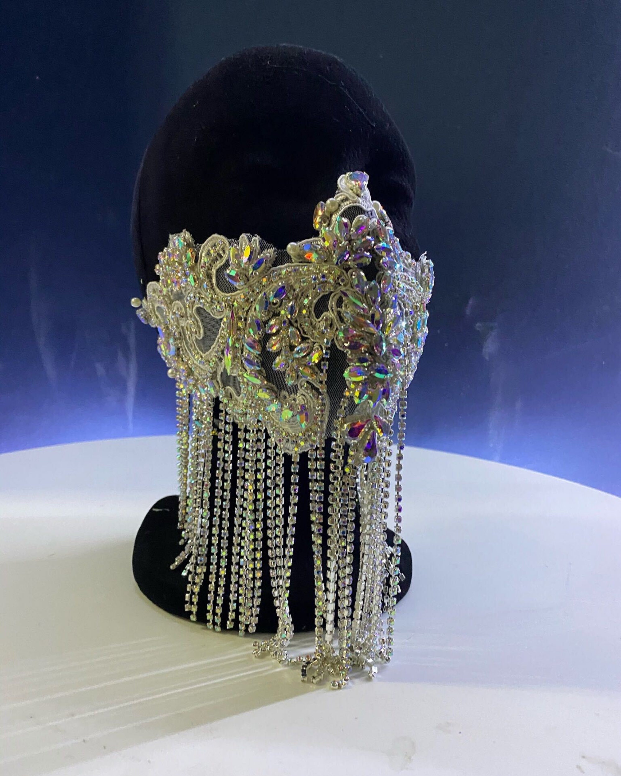 Empress Face Mask with Rhinestones