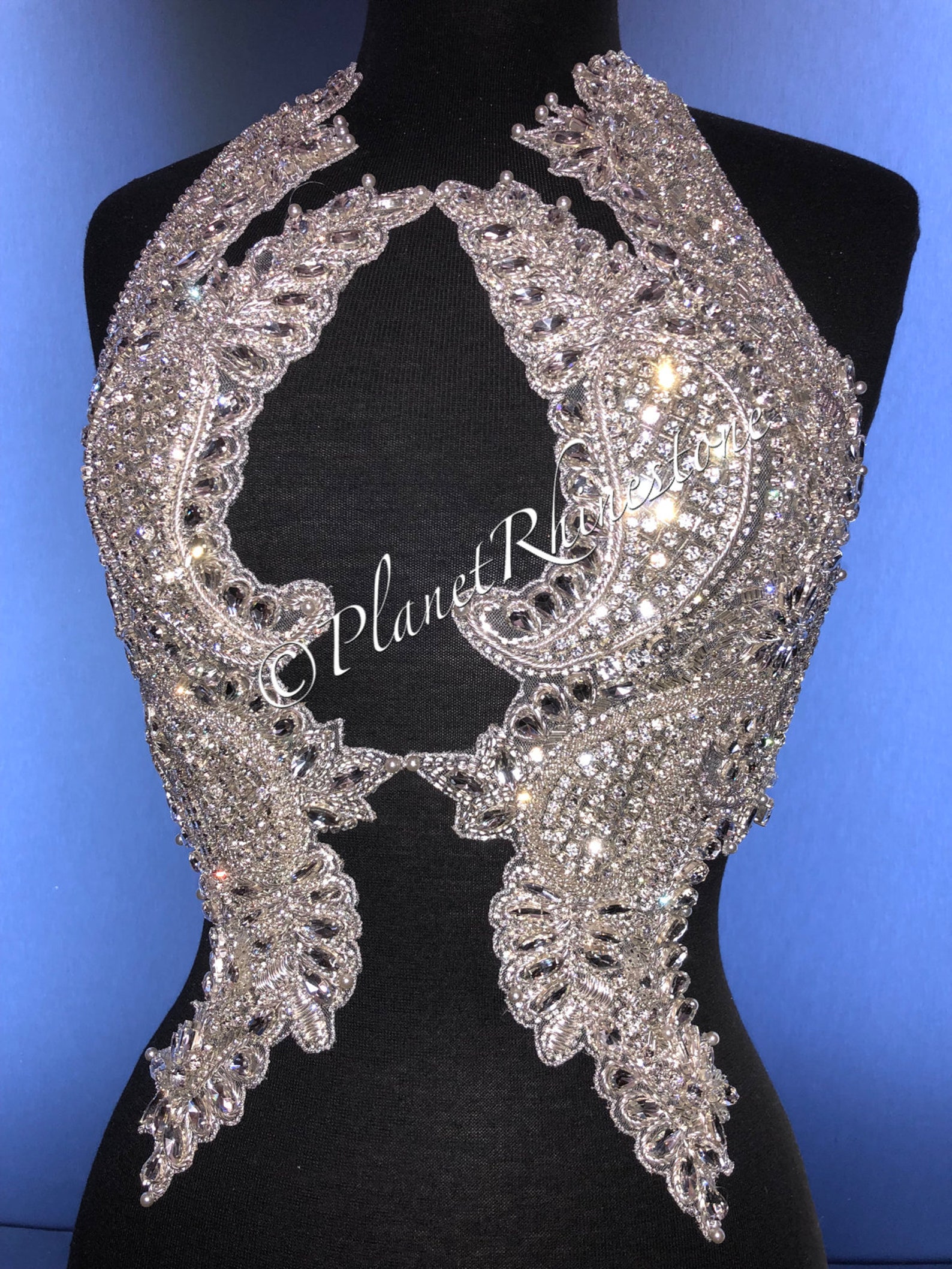 Stunning Body Rhinestone Applique | Wendy Rhinestone Bodice - Etsy