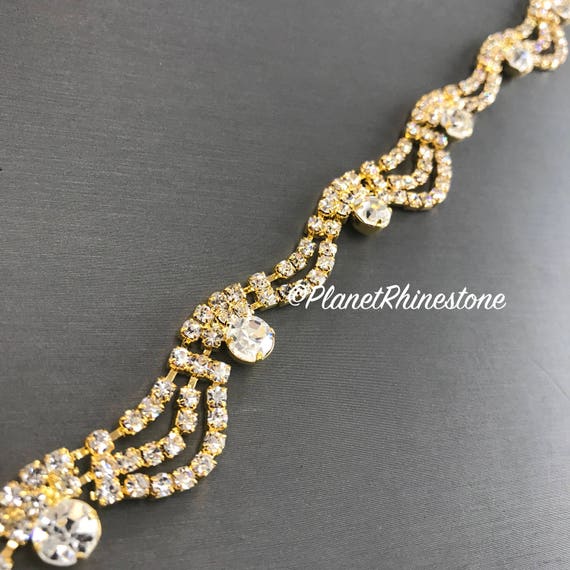 Gold Cinderella Crystal Trim #T-5