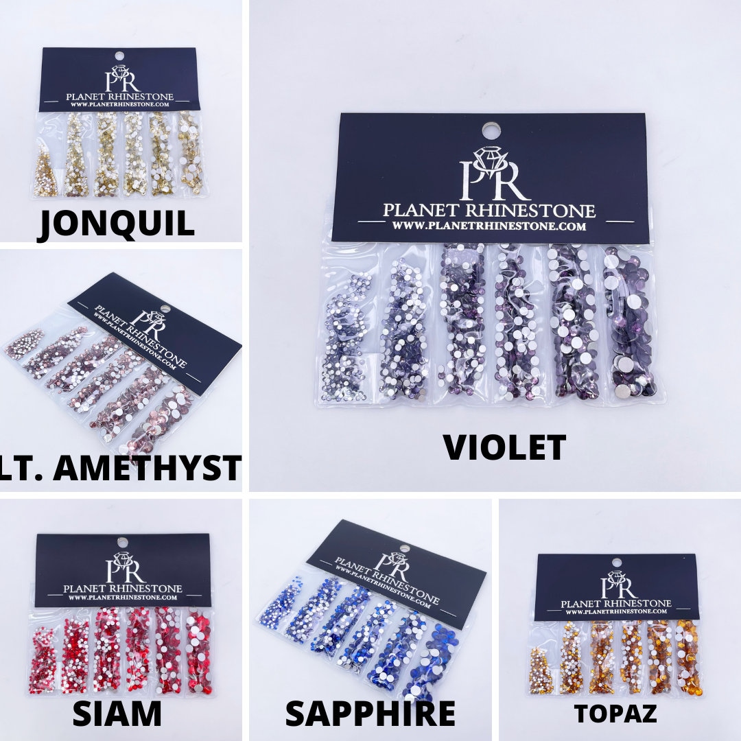 Ss12 Rhinestone Size Filler Glass Rhinestone Multi Size Packs | SS6 SS10 SS12 SS16 SS20 SS30 ...