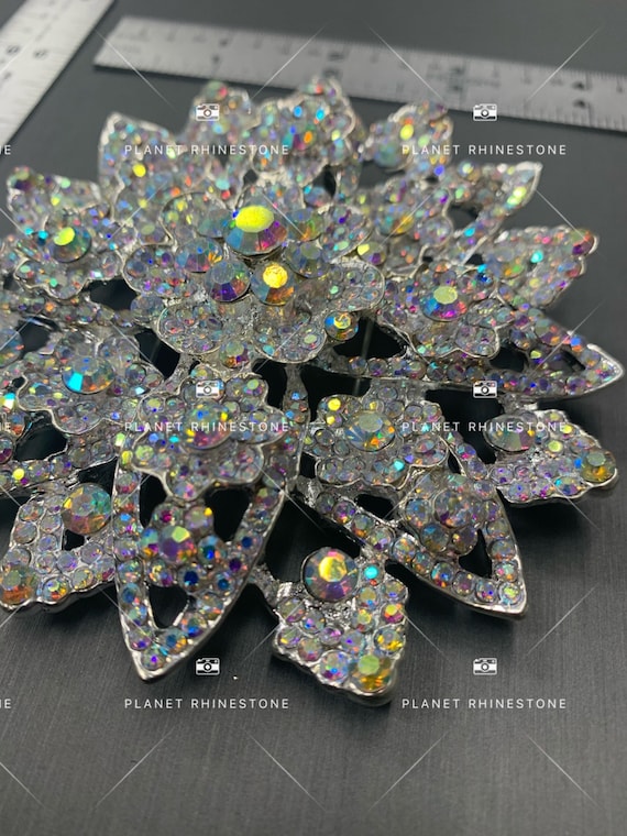 Ab rhinestone brooch