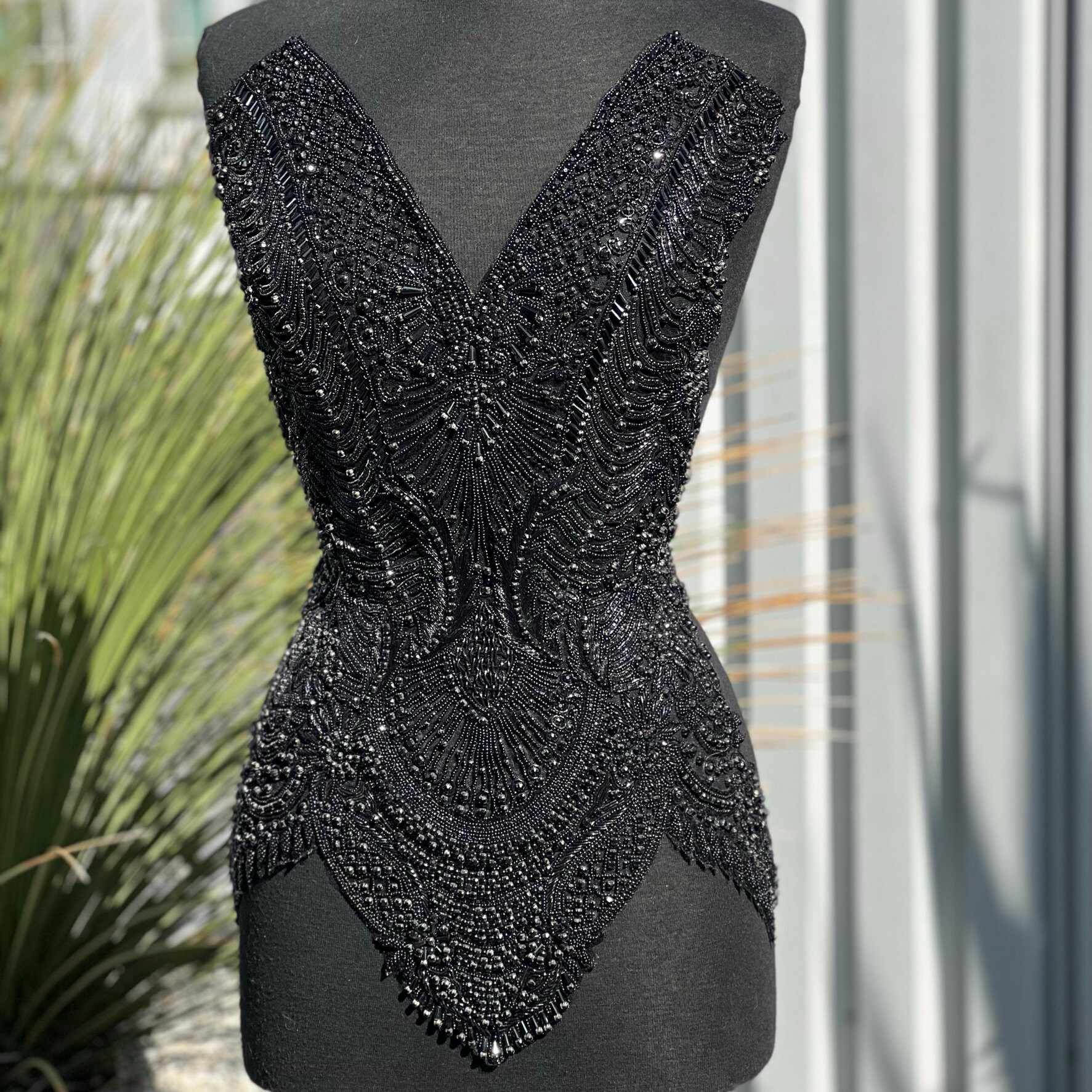 Angelica Crystal Beaded Bodice - Etsy