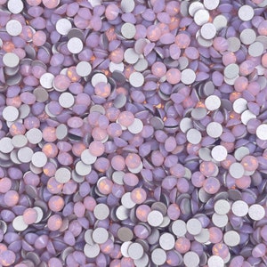 Pink Opal Glass Flatback Rhinestones 1440Pcs SS6 SS10 SS12 SS16 SS20 SS30