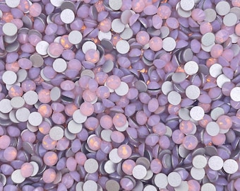 Pink Opal Glass Flatback Rhinestones 1440Pcs SS6 SS10 SS12 SS16 SS20 SS30