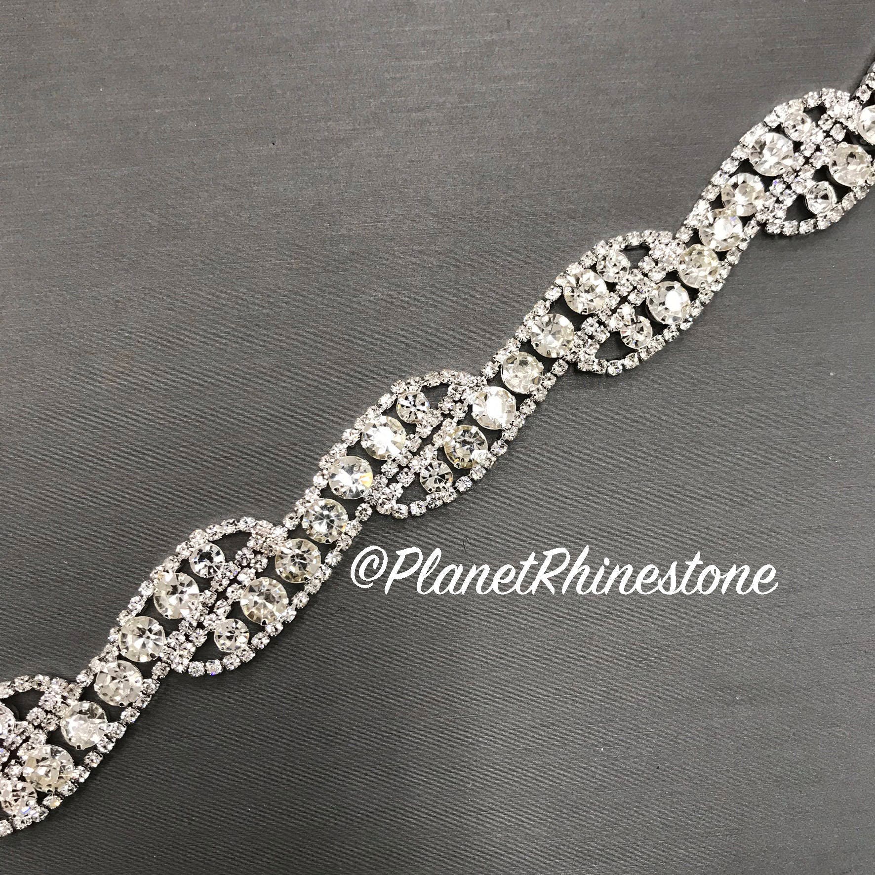 Silver Rhinestone Trim 0105