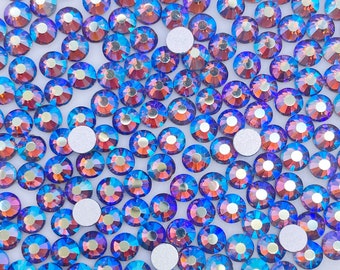 Smoked Topaz AB Glass Rhinestones | Flat Back Rhinestones | Glass Crystals | Non Hotfix |  SS6 SS10 SS12 SS16 SS20 SS30