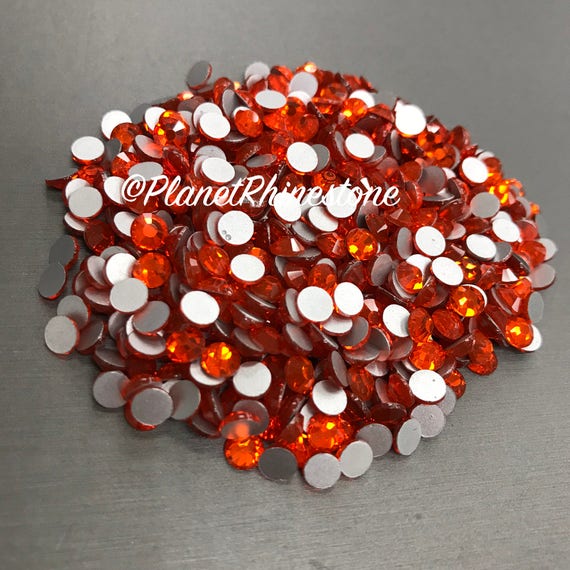 Hyacinth-Orange / 10 Gross / SS20 / Flat back / Egyptian Crystals