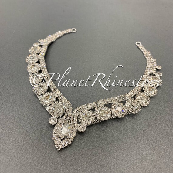 Crystal Necklace Applique #AS-22