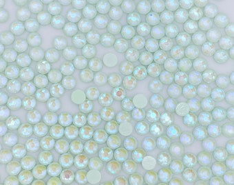 Luminous Green Glass Flatback Rhinestones 1440Pcs SS6 SS10 SS12 SS16 SS20 SS30