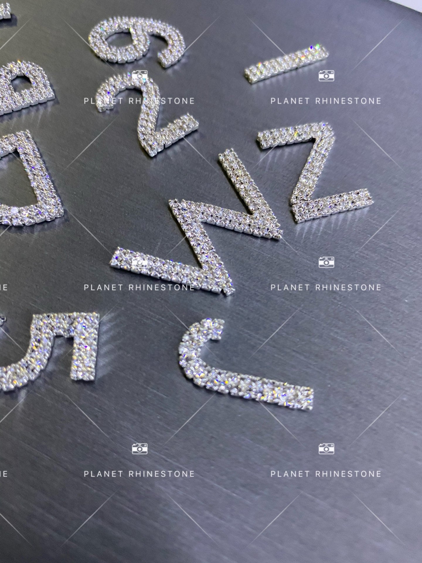 Rhinestone Letters | Glue on Letters - Etsy
