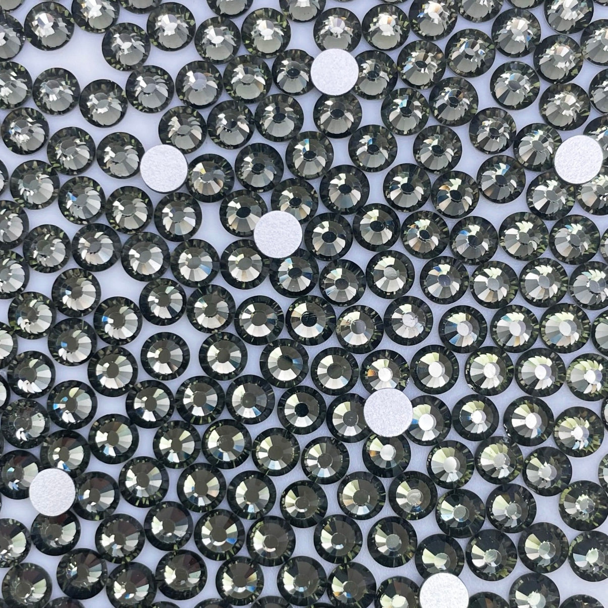Black Dimond Glass Flatback Rhinestones 1440pcs SS6 SS10 SS12 SS16 SS20 ...