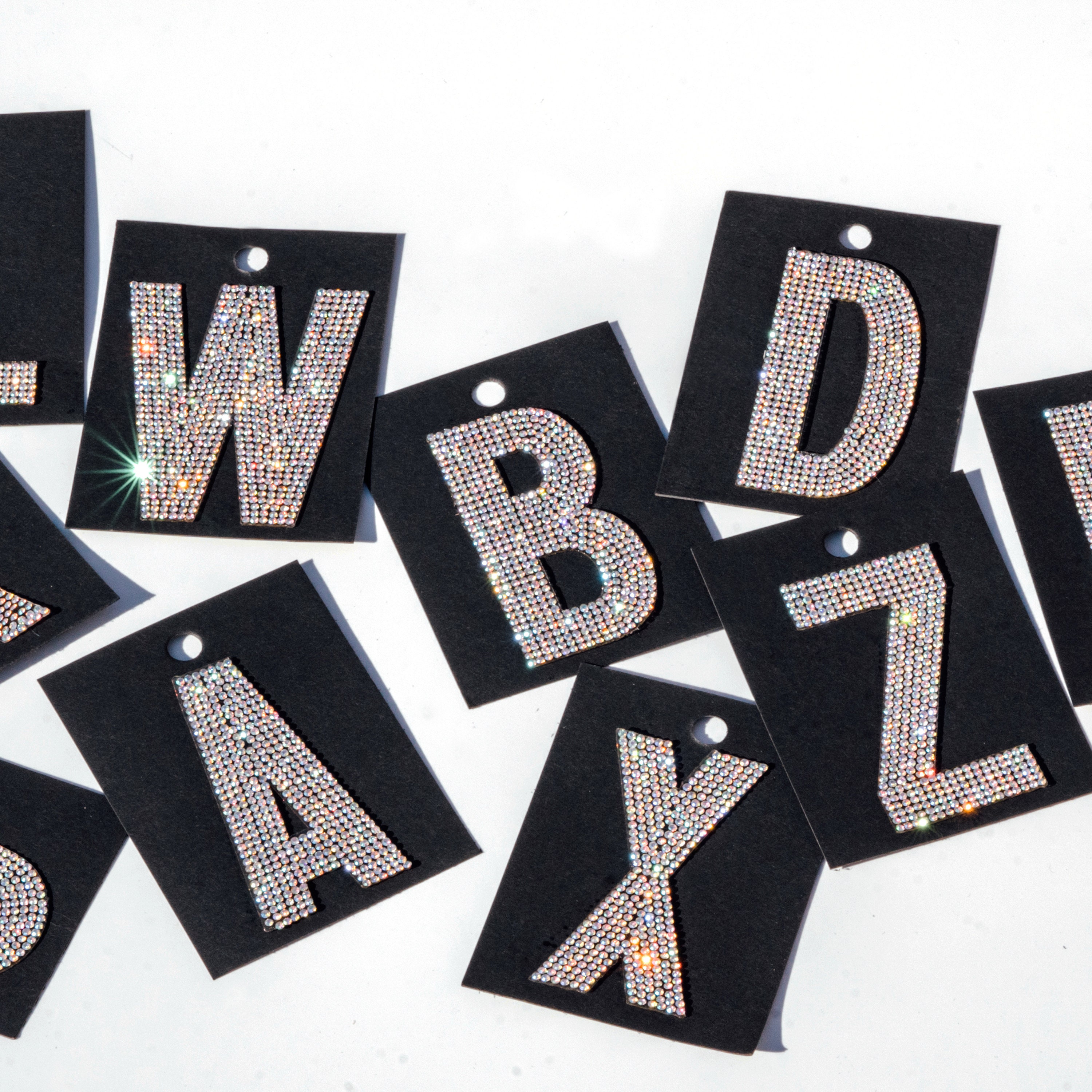 A-Z Rhinestones Letters, Multi-Color 8 mm Rhinestone Alphabet Letters –  Triveni Crafts