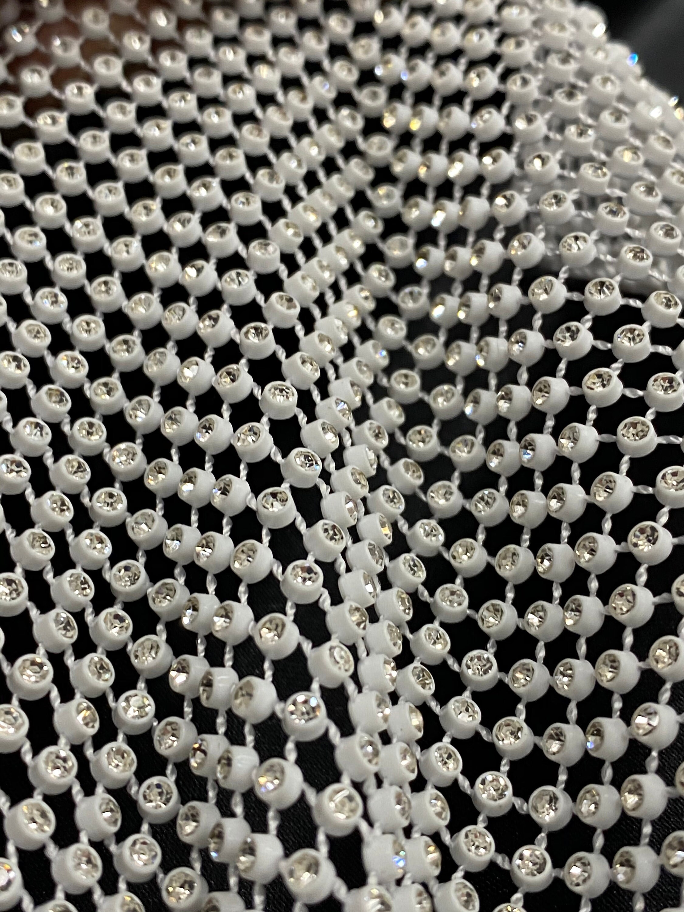 stretchy rhinestone fabric/diy rhinestone panel/ rhinestone sheet