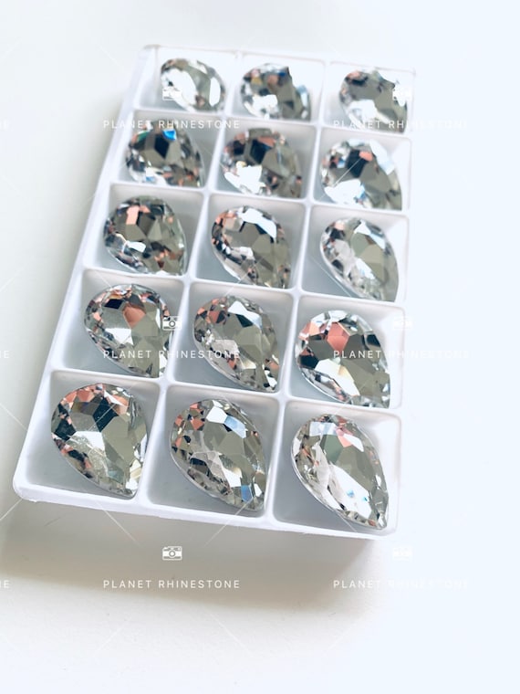 Tear Drop 18*25 Glass Stone (60PC/BOx)