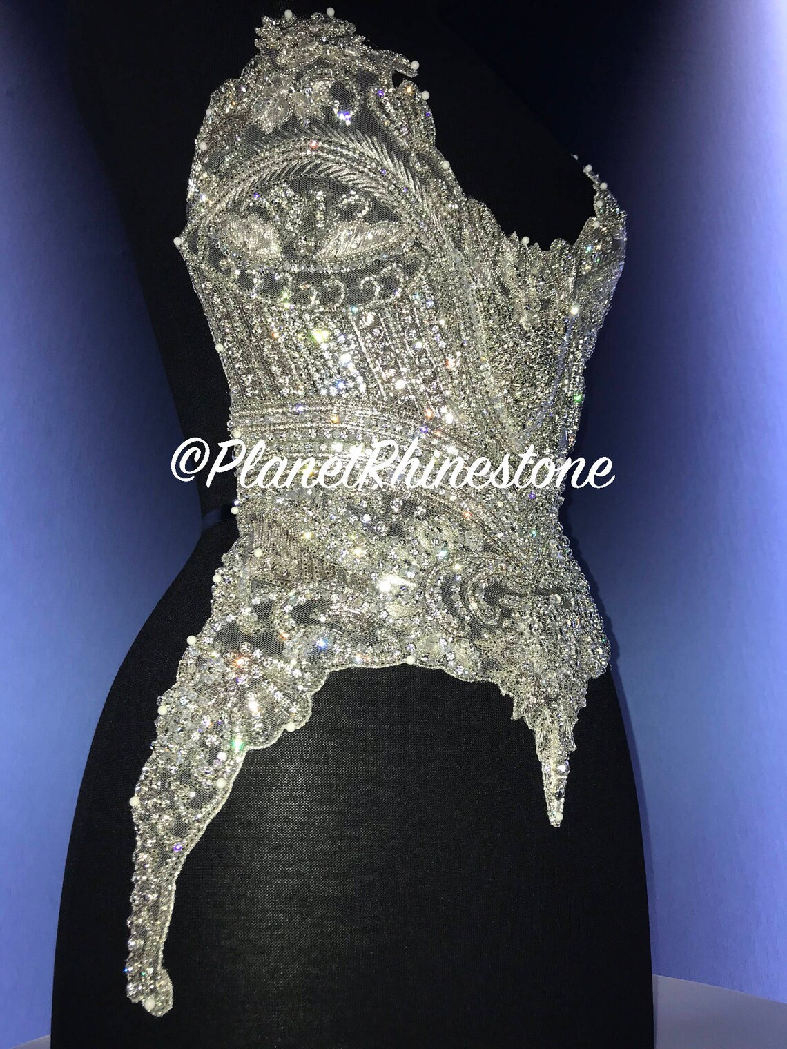 Brianna Crystal Beaded Bodice F210 Etsy