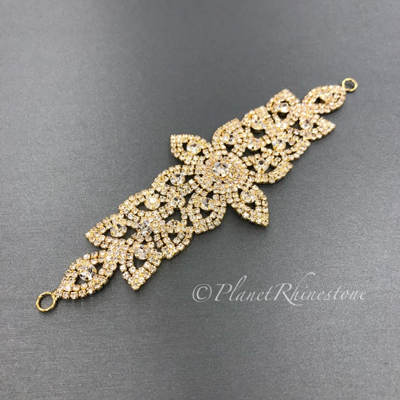 Gold Rhinestone Applique #A-6