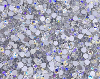 Moon Shade Crystal Glass Flatback Rhinestones 1440Pcs SS6 SS10 SS12 SS16 SS20 SS30