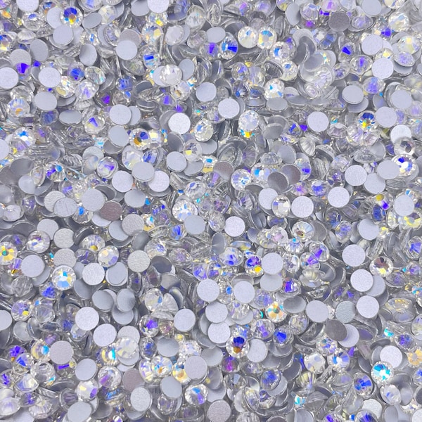 Moon Shade Crystal Glass Flatback Rhinestones 1440Pcs SS6 SS10 SS12 SS16 SS20 SS30