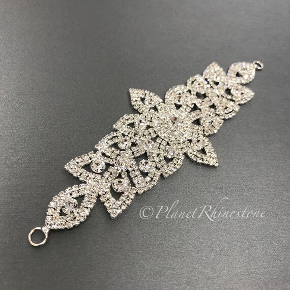 Silver Rhinestone Applique #A-6