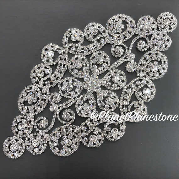 Silver Rhinestone Applique #A-04