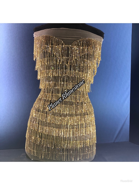 Crystal bodice applique