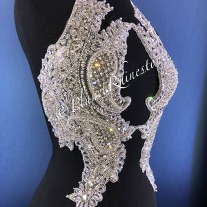Stunning Body Rhinestone Applique | Wendy Rhinestone Bodice - Etsy
