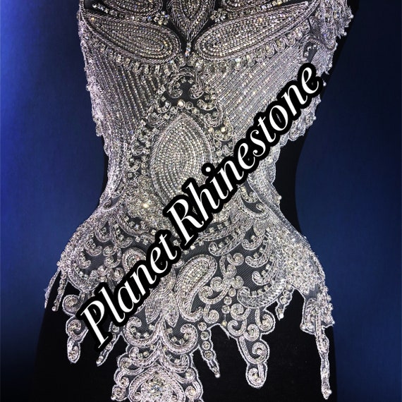 Rhinestone bodice applique