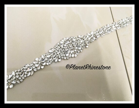 Iron-on Rhinestone Sash Applique #A-5