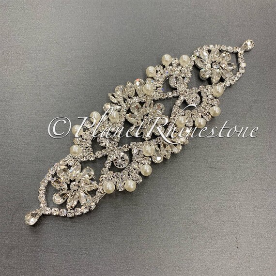 Silver Crystal Applique #AS-27