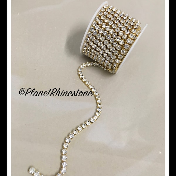 Rhinestone Trim by the Yard - Etsy