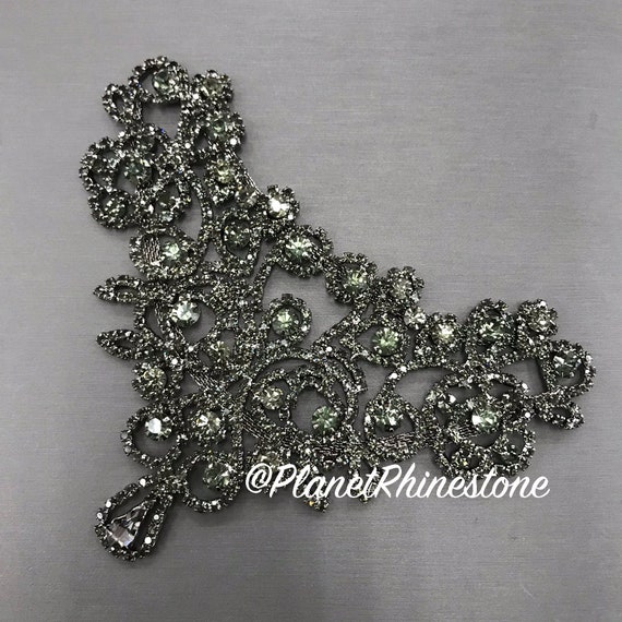Black Rhinestone Applique #AS-03
